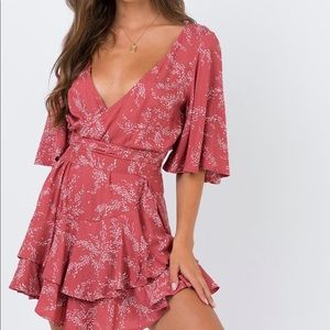 The Louie romper rose